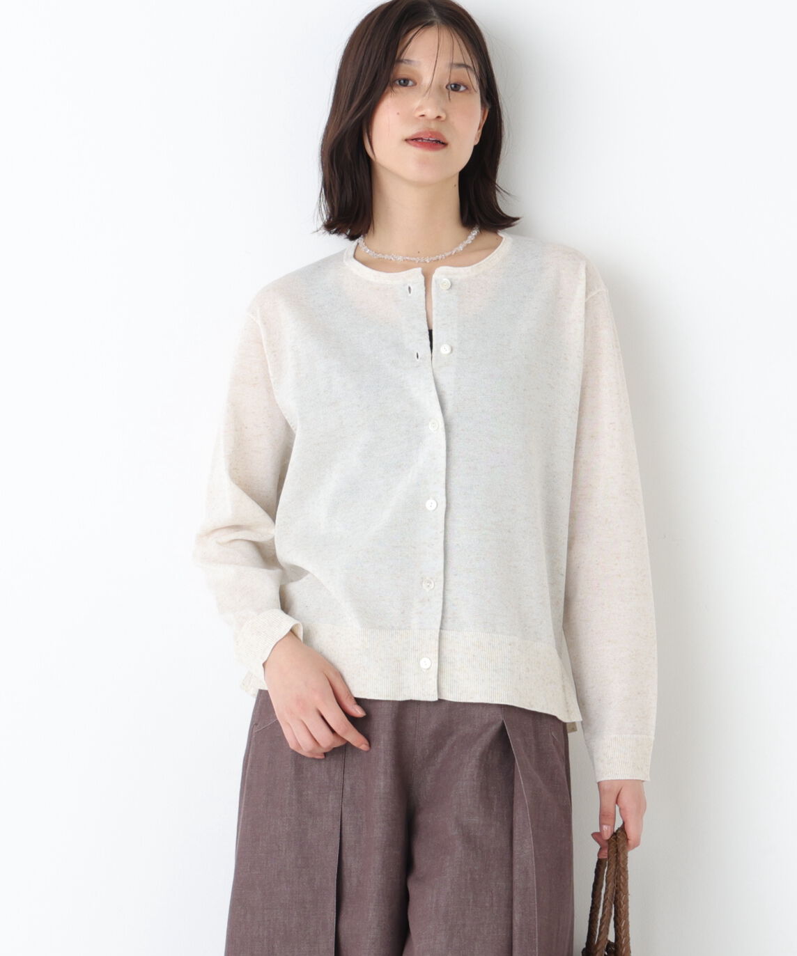  「◆クルーネックニットカーディガン」|ニット・セーター|