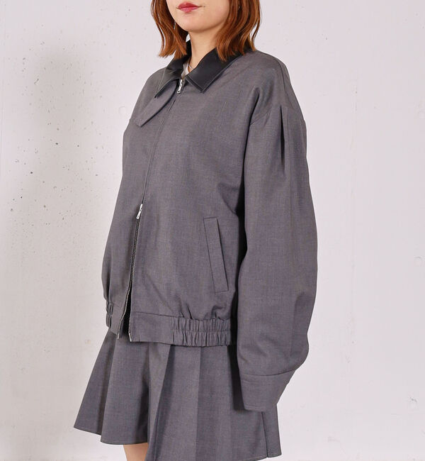 archives「２ｗａｙレザーカラーブルゾン」|テーラードジャケット|