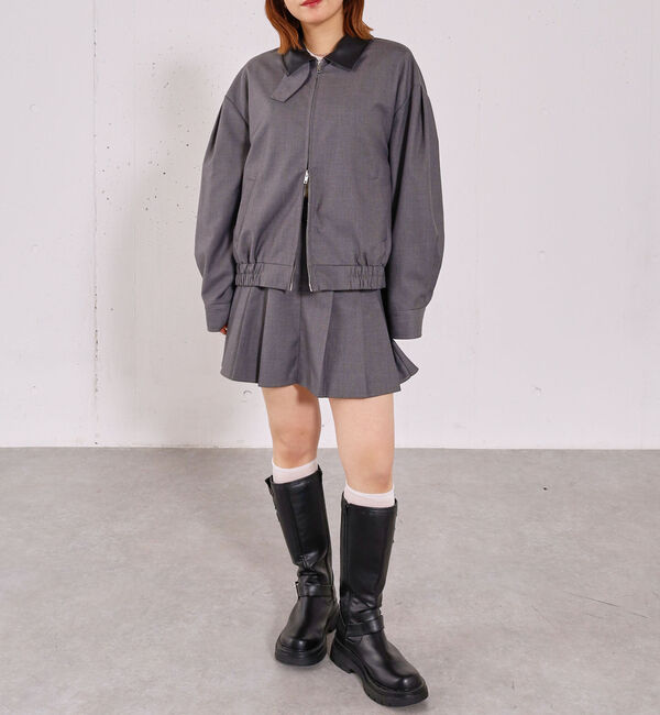 archives「２ｗａｙレザーカラーブルゾン」|テーラードジャケット|