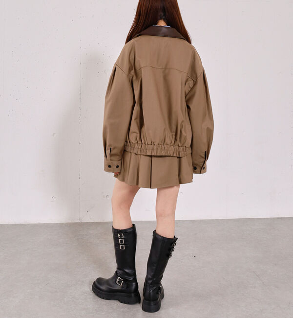 archives「２ｗａｙレザーカラーブルゾン」|テーラードジャケット|