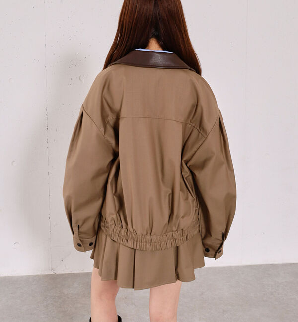 archives「２ｗａｙレザーカラーブルゾン」|テーラードジャケット|