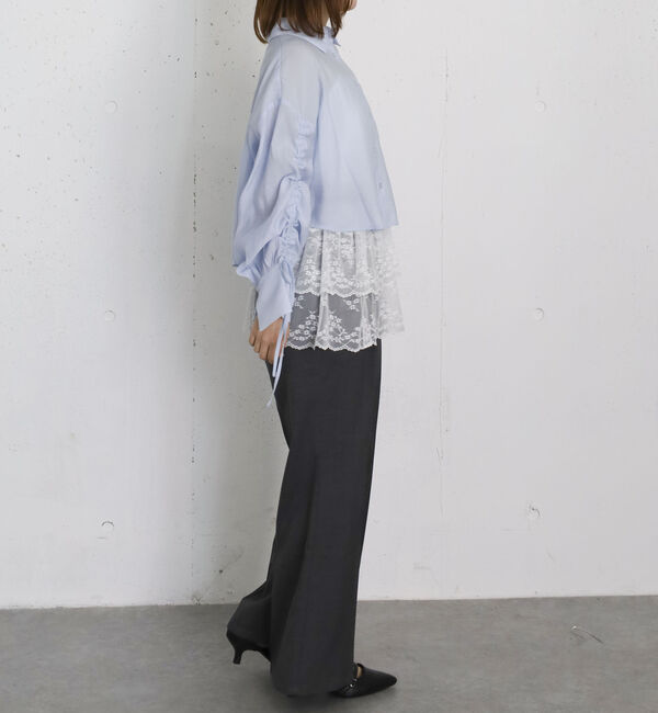 archives「ドロストスリーブショートシャツ」|シャツ・ブラウス|