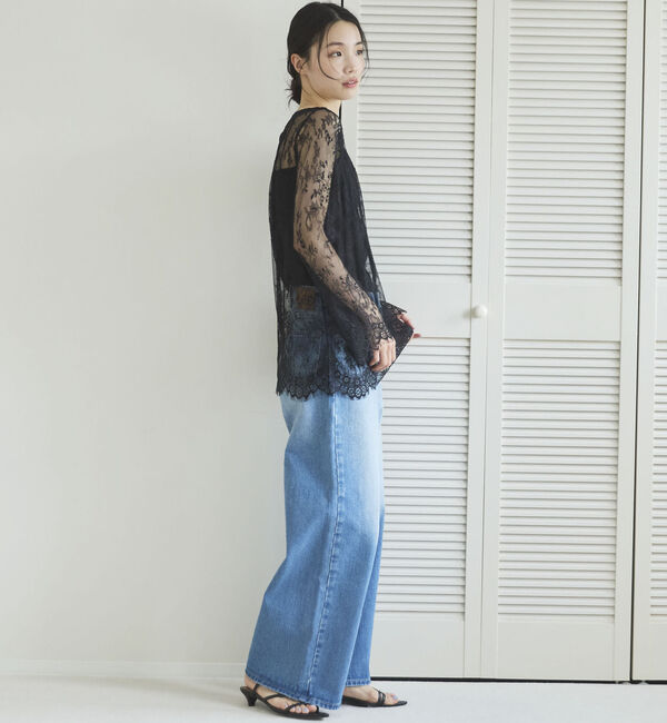 Doux archives「スカラップレーストップス」|シャツ・ブラウス|