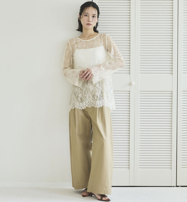 Doux archives「スカラップレーストップス」|シャツ・ブラウス|