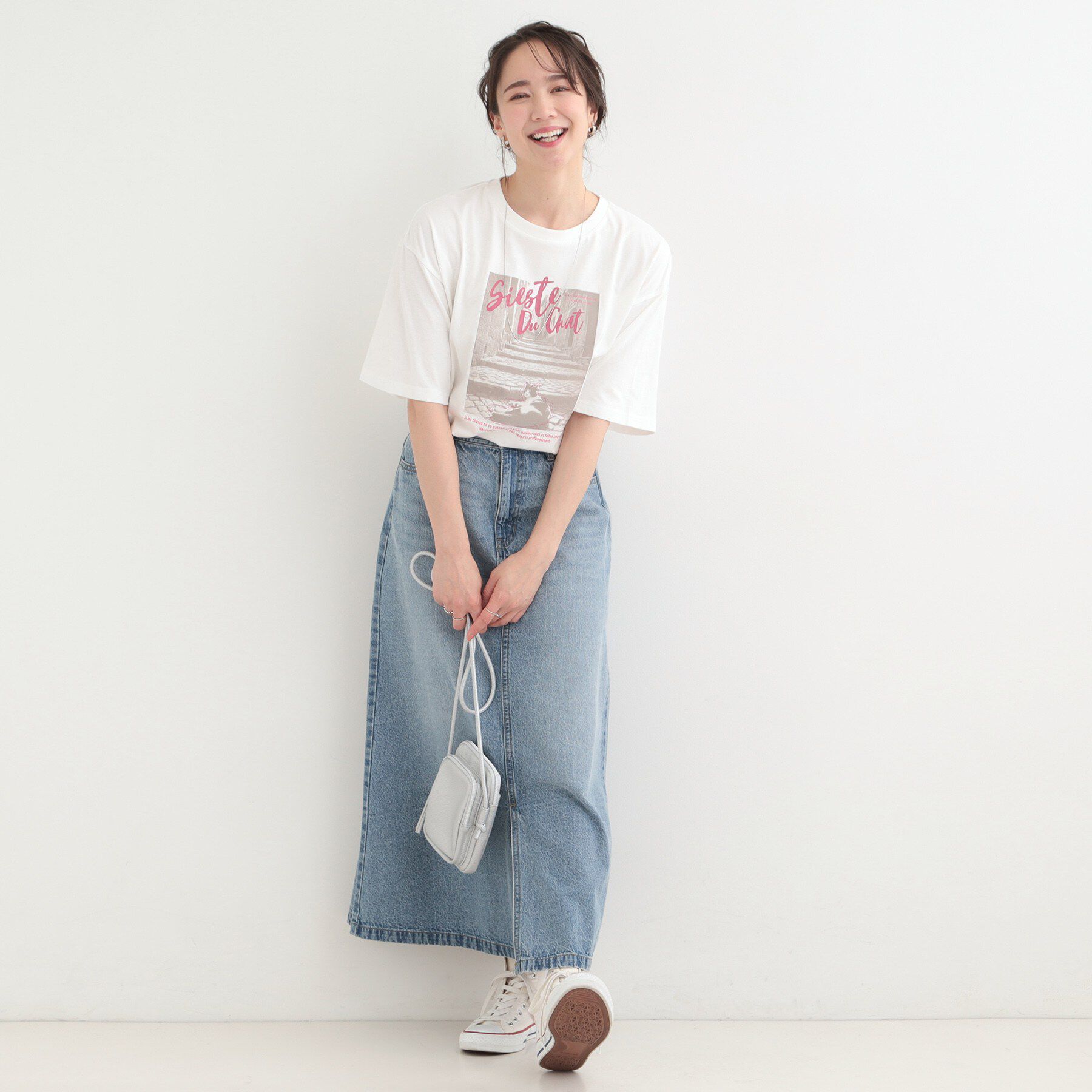 SHOO･LA･RUE「【綿100％/S-LL/プチプラ】選べる3柄 プリントアソートTシャツ」|Tシャツ・カットソー|