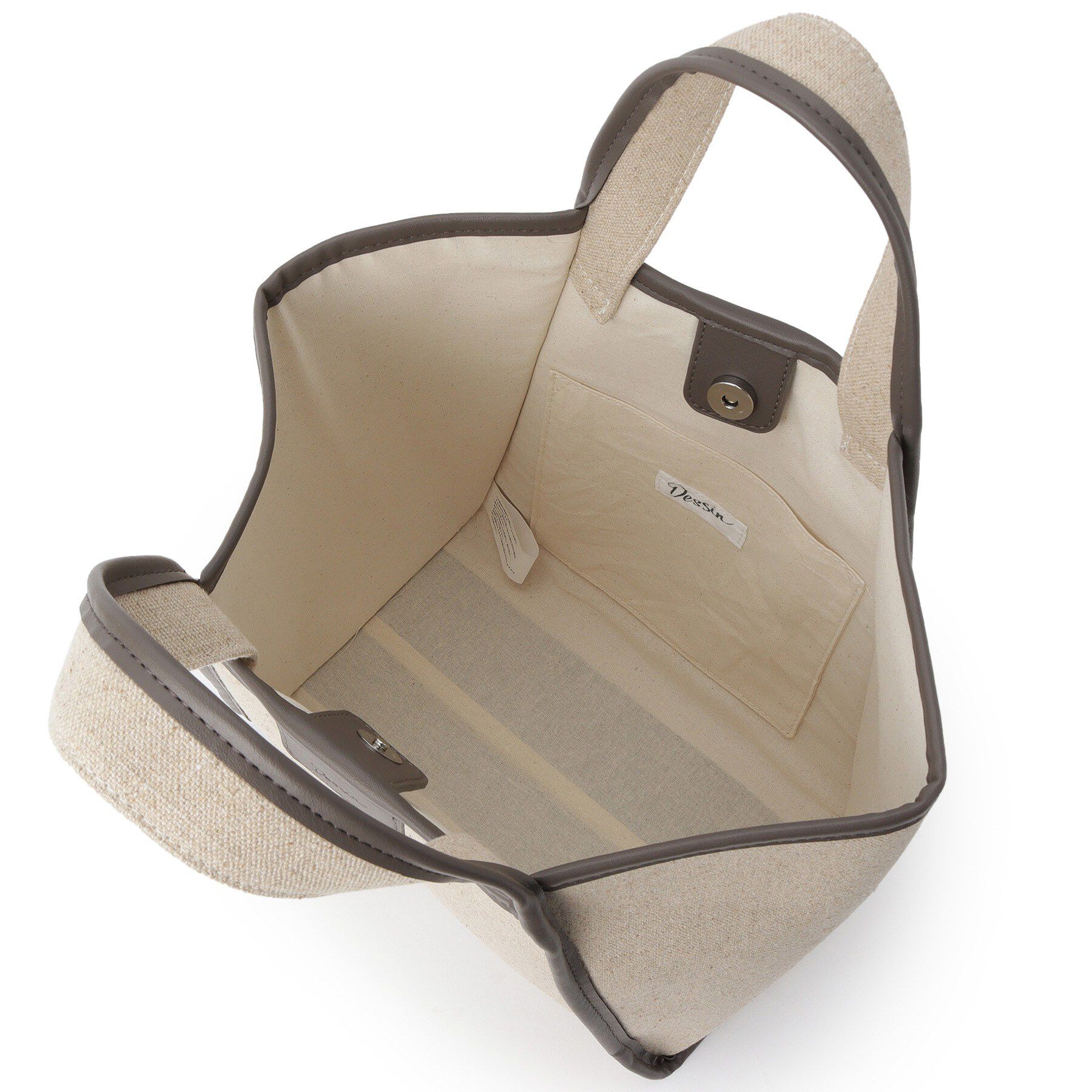 Dessin「【軽量】コットンリネンパイピングバッグ」|トートバッグ|