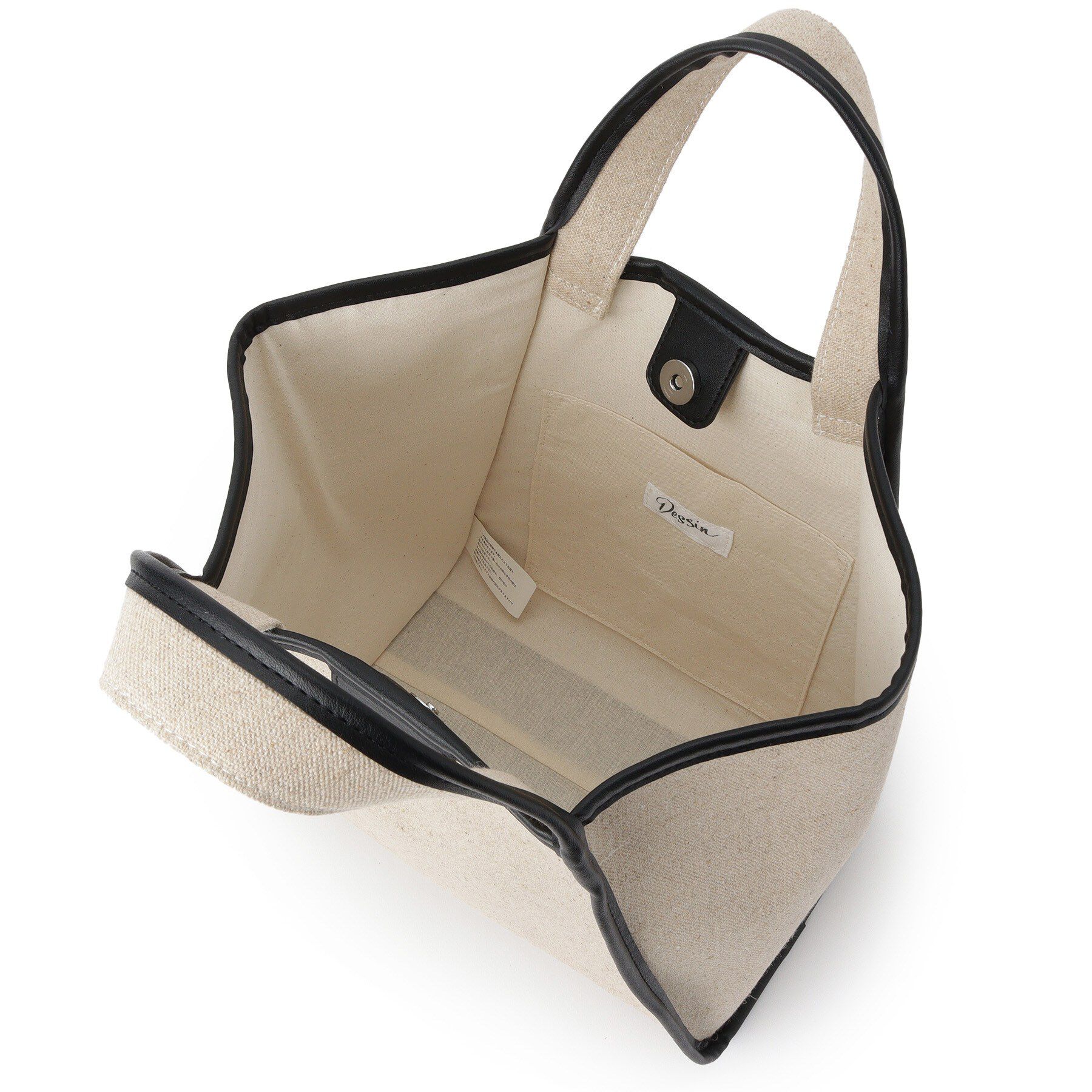 Dessin「【軽量】コットンリネンパイピングバッグ」|トートバッグ|