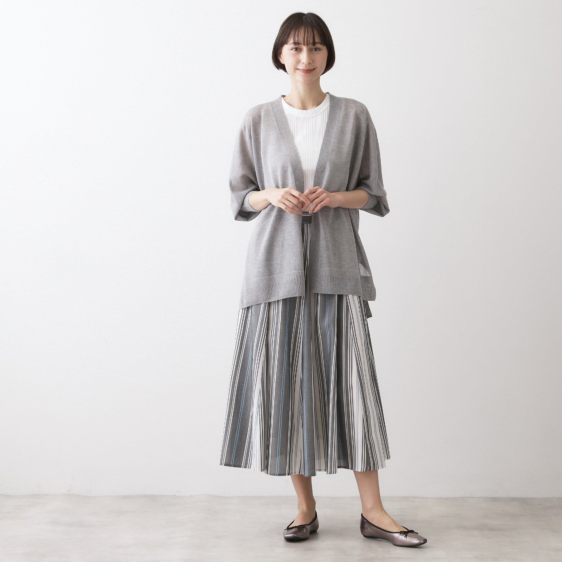 Dessin「【ウエストゴム/洗える】映えチェック柄スカート」|スカート|