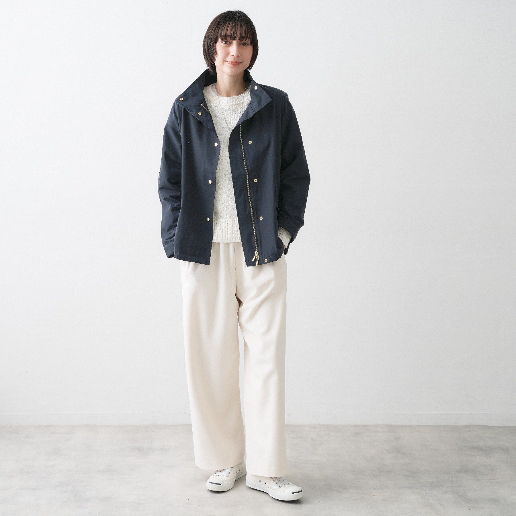 Dessin「【撥水/2WAY】フーディーブルゾン」|ブルゾン・スタジャン|