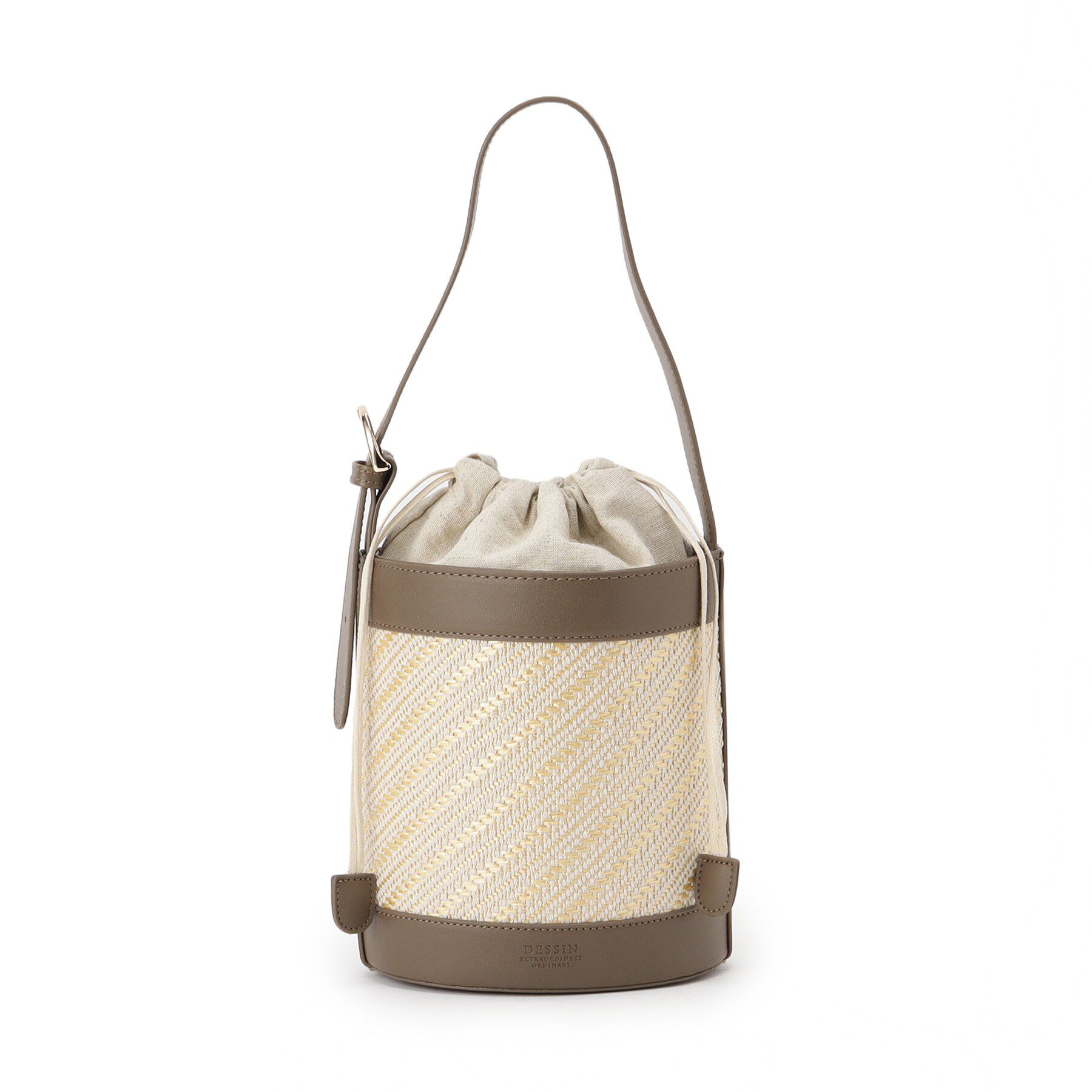 Dessin「ストライプ柄バッグコンビバケツショルダー」|ショルダー・メッセンジャー|