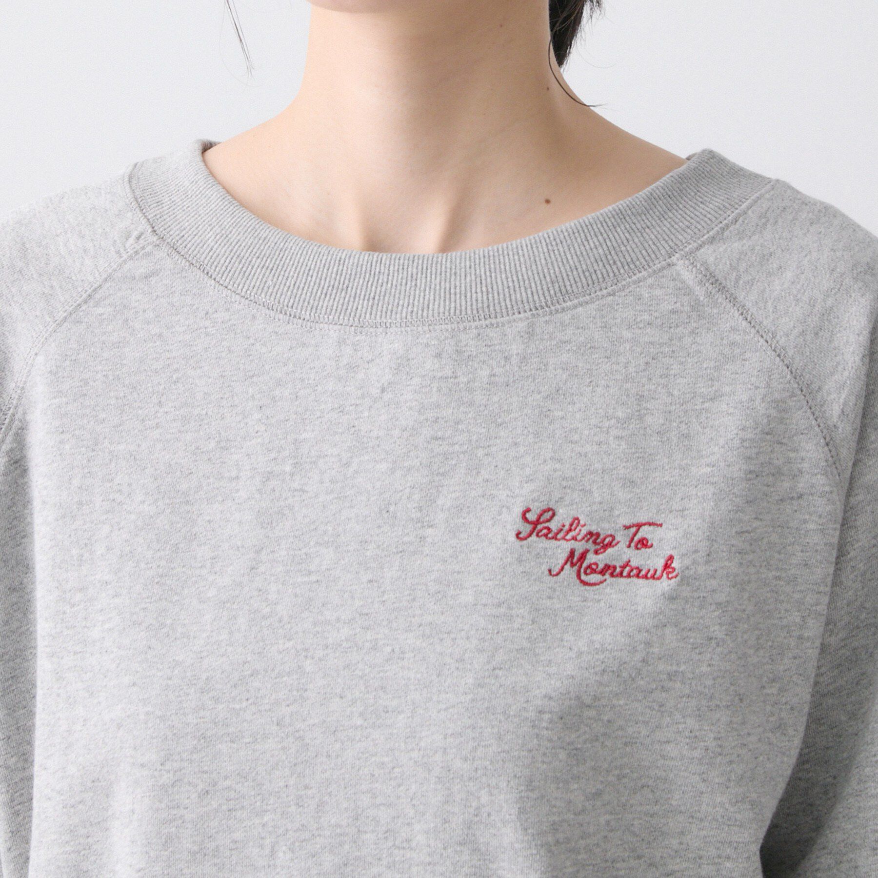 Dessin「【洗える】ミニ裏毛刺繍ロゴプルオーバー」|Tシャツ・カットソー|