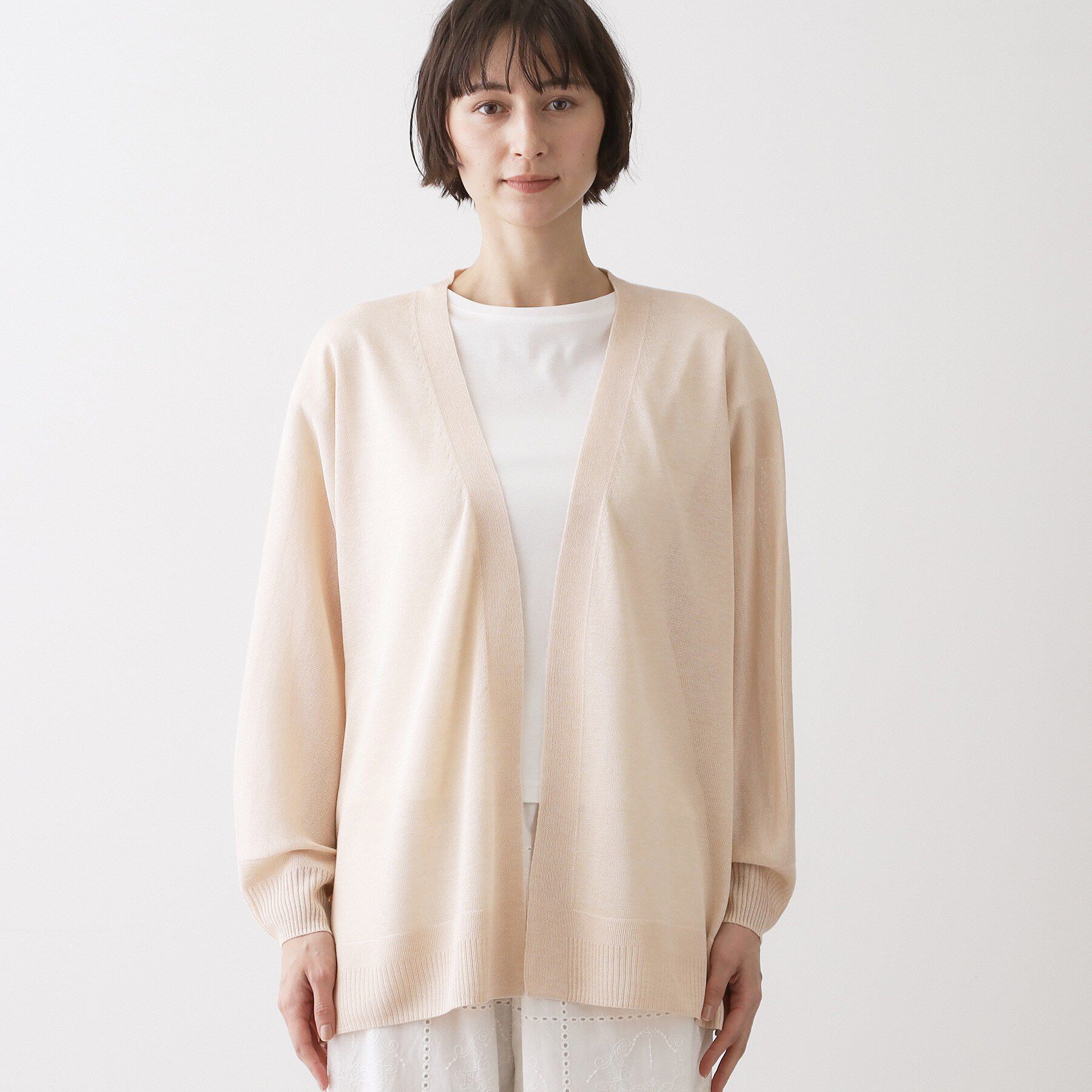 Dessin「【洗える】ミドル丈シアーカーディガン」|カーディガン|