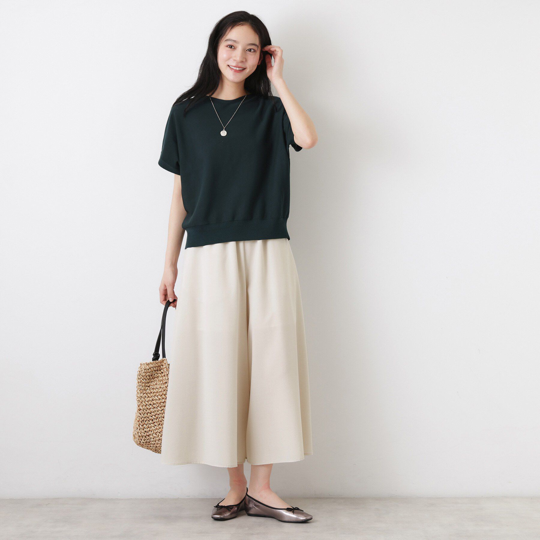 Dessin「【UVカット/接触冷感】フレアワイドパンツ」|その他|