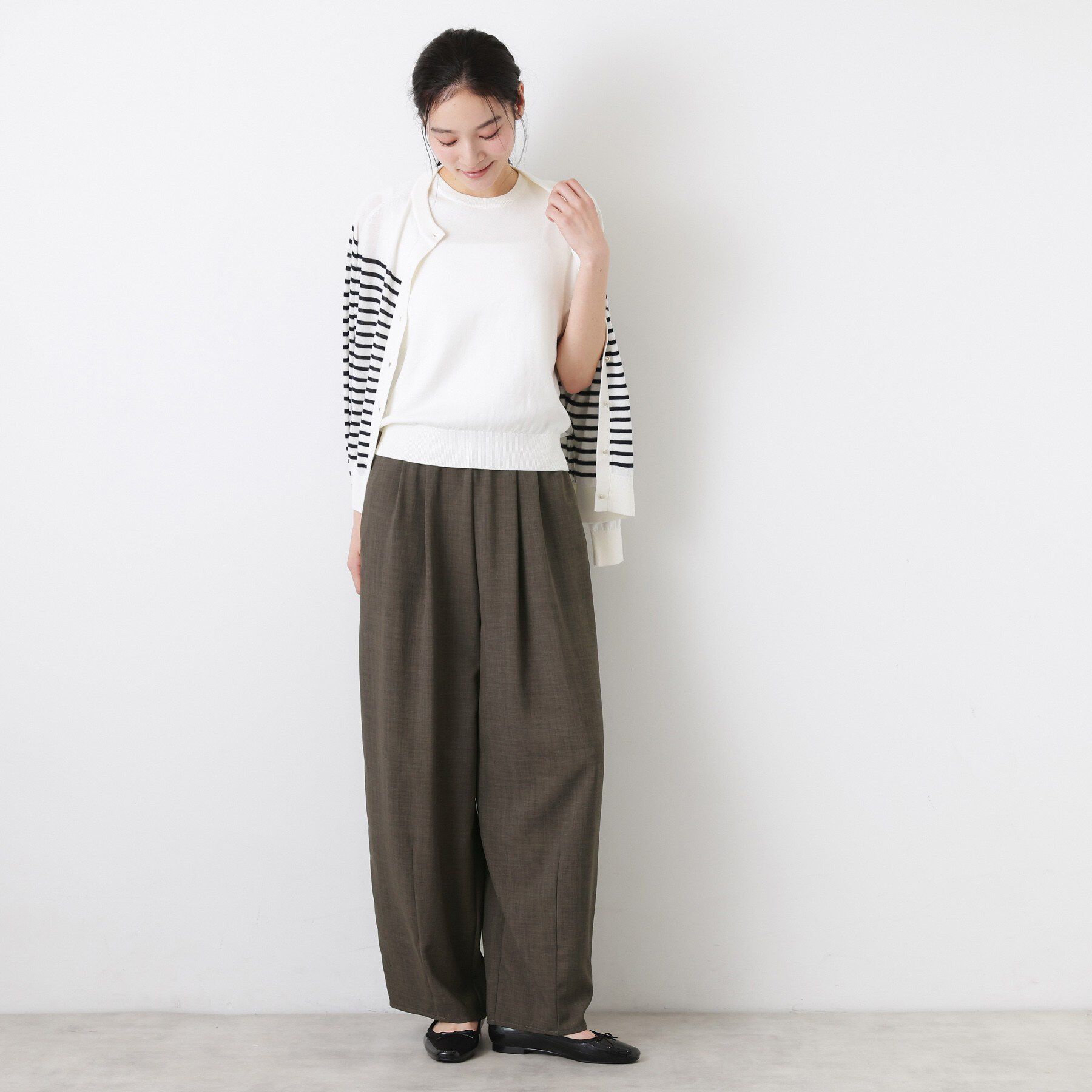 Dessin「【UVカット/接触冷感】カーヴィシルエットパンツ」|その他|