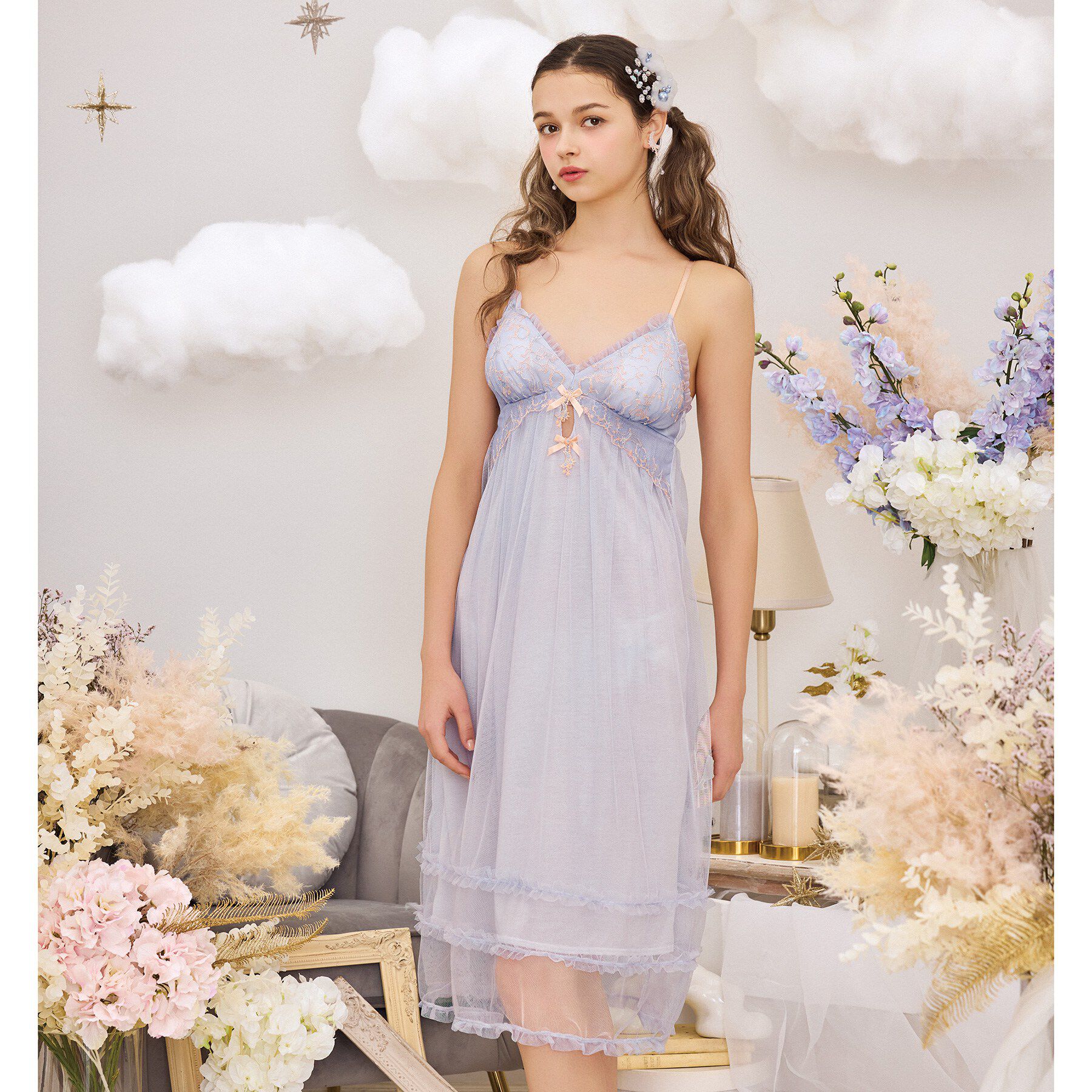 Risa Magli「アントーニア カップ付マキシワンピース」|インナー|