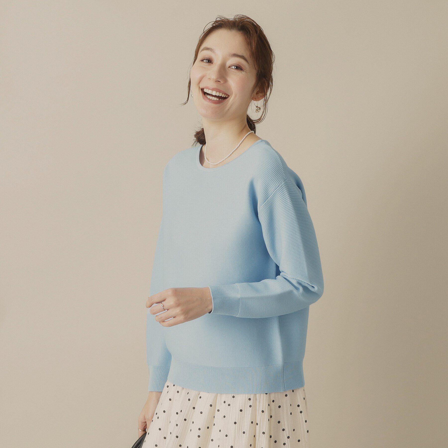 ITS&rsquo;DEMO「【アンチピリング／洗濯機OK】ガーター編みニット」|ニット・セーター|