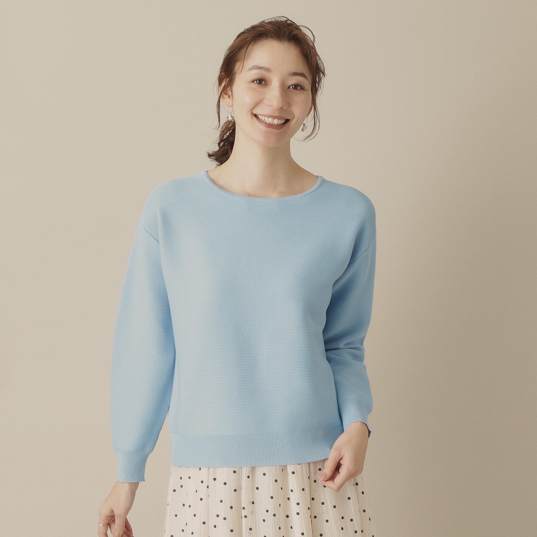 ITS&rsquo;DEMO「【アンチピリング／洗濯機OK】ガーター編みニット」|ニット・セーター|