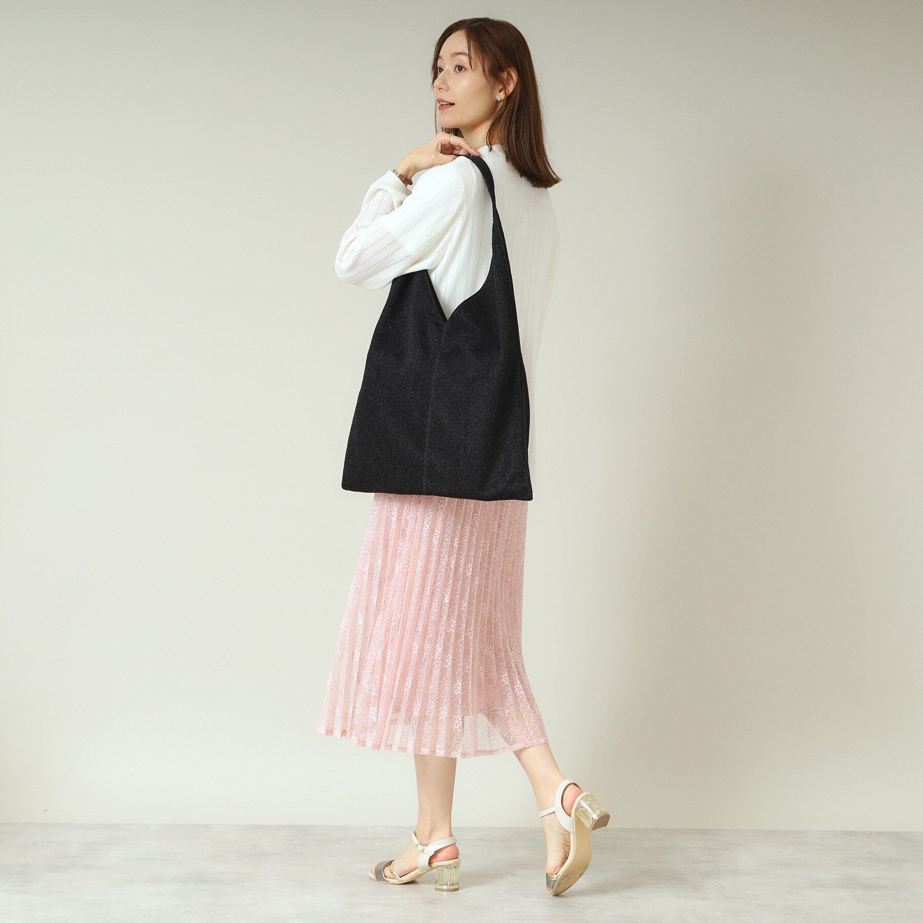 ITS&rsquo;DEMO「【A4対応】ラメトート」|トートバッグ|