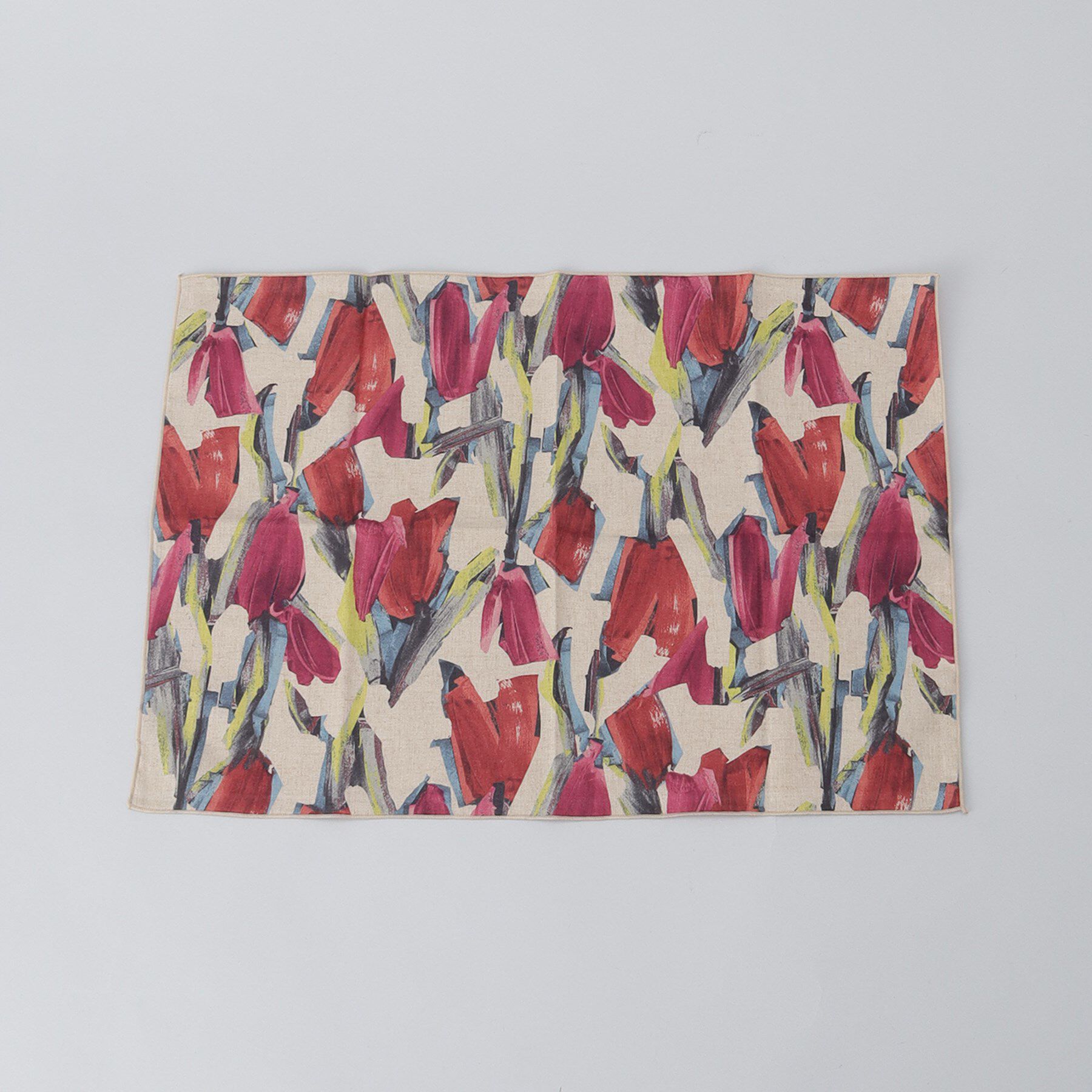 212 KITCHEN STORE「ランチョンマット フラワータッチ レッド」|食器・キッチングッズ|