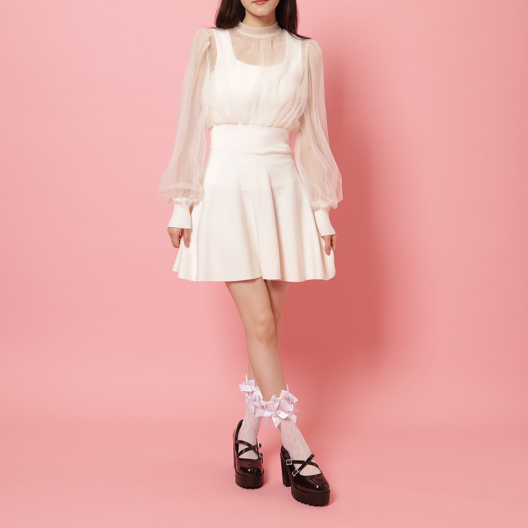 csT&P「厚底キラキラダブルストラップパンプス」|パンプス|