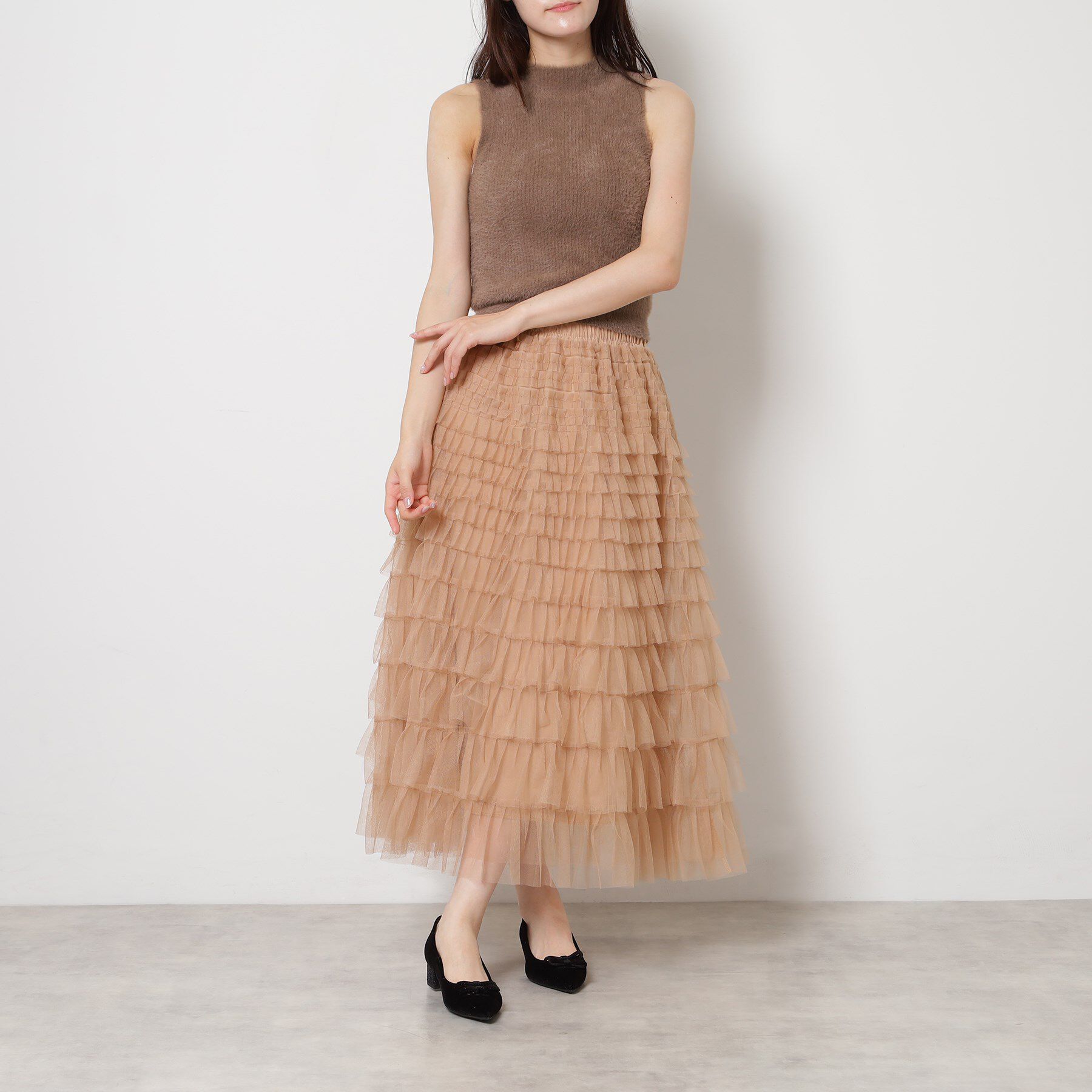 ESPERANZA「ラメベルベットダブルリボンパンプス」|パンプス|