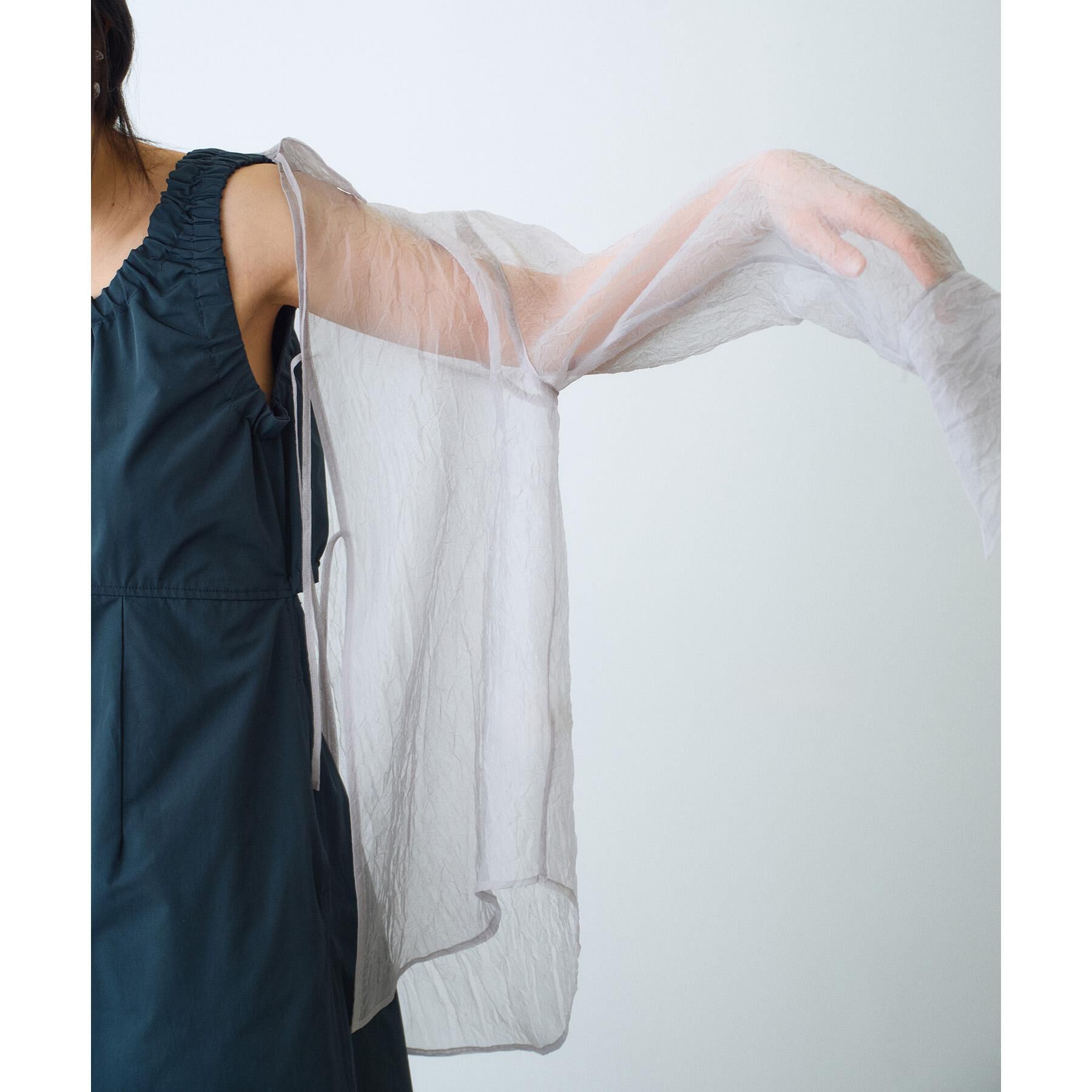 CODE A「sheer washer ribbon blouse」|シャツ・ブラウス|