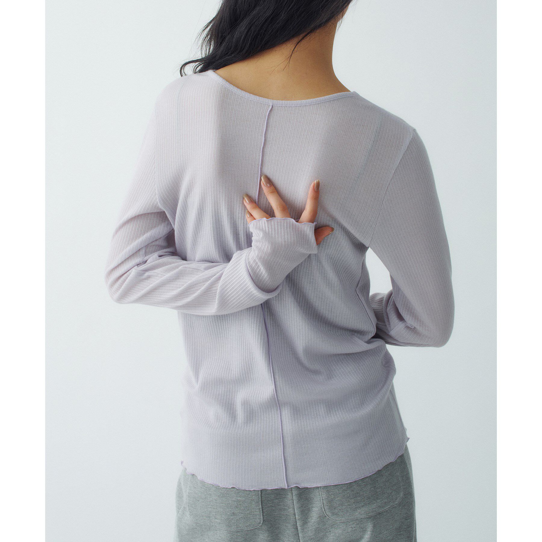 CODE A「twist sheer rib LS」|Tシャツ・カットソー|