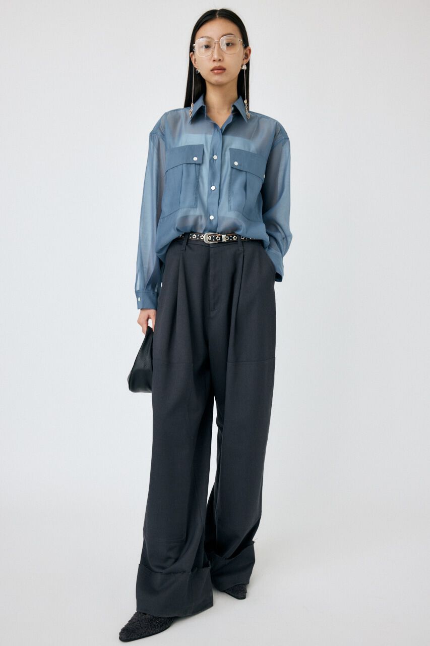 MOUSSY「SHEER CARGOシャツ」|シャツ・ブラウス|