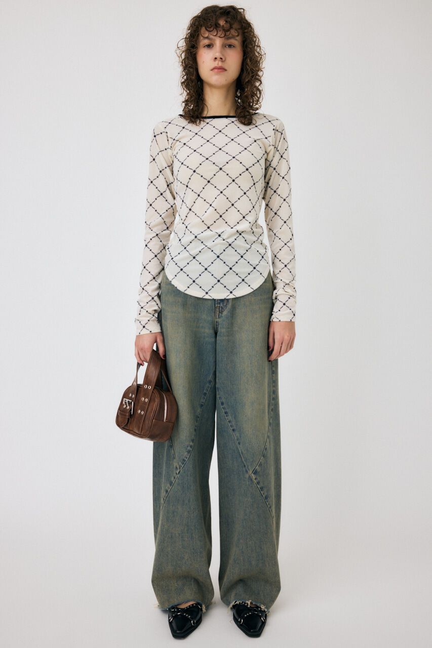 MOUSSY「BACK OPEN シアートップス」|Tシャツ・カットソー|