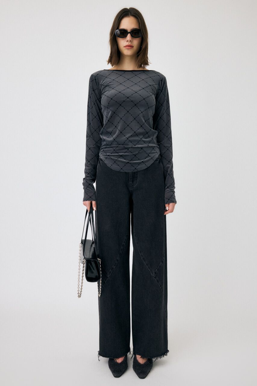 MOUSSY「BACK OPEN シアートップス」|Tシャツ・カットソー|