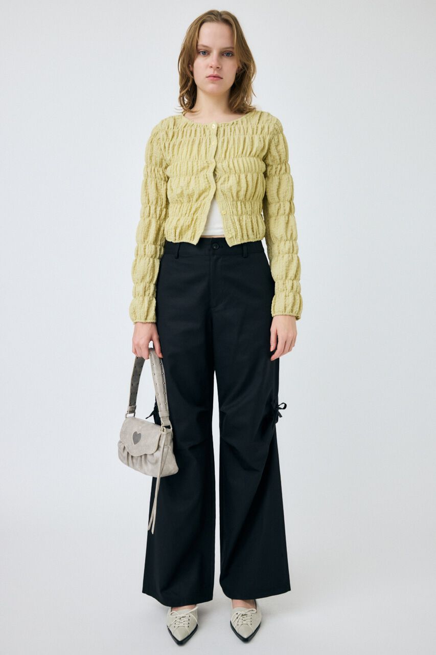 MOUSSY「SHIRRING カーディガン」|Tシャツ・カットソー|