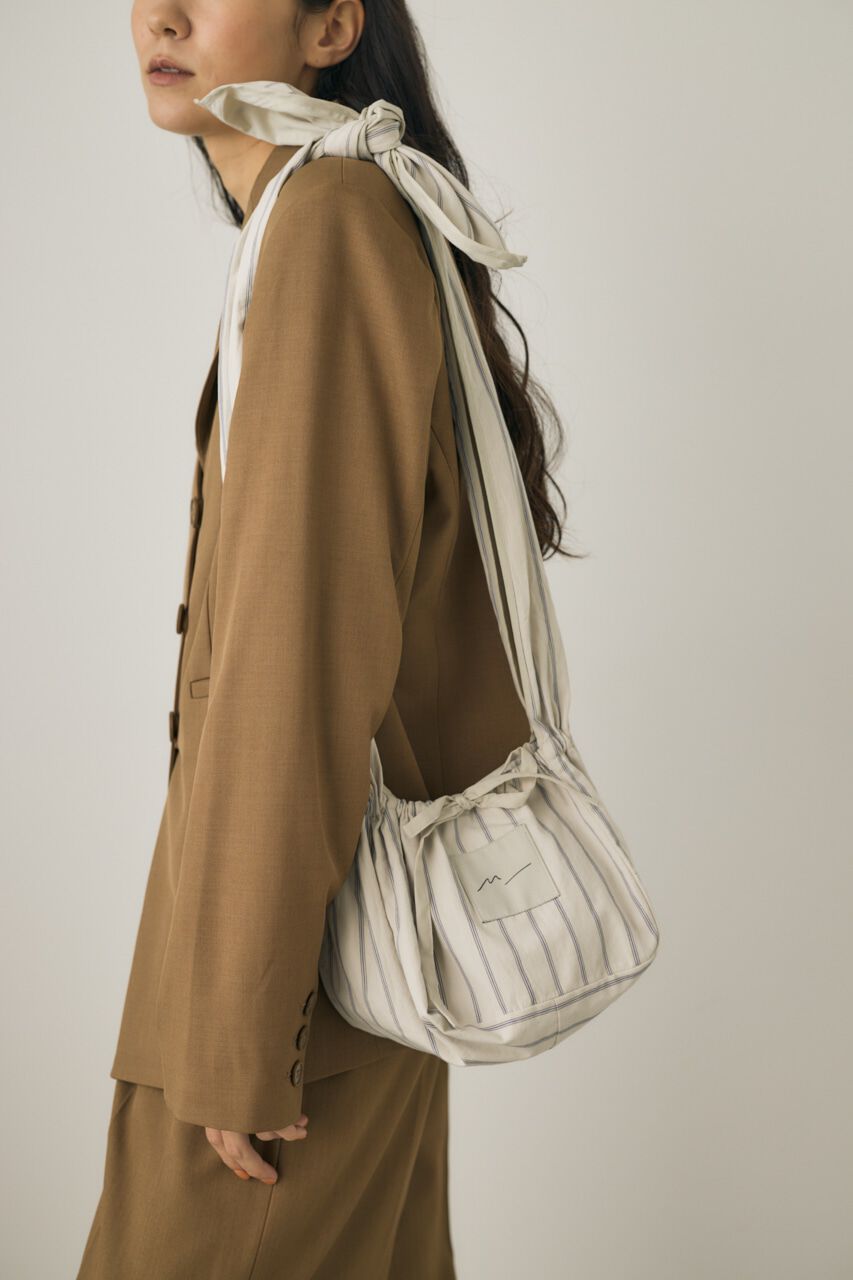 MOUSSY「ストライプ巾着ミニバッグ　オーガニックコットン使用」|その他|