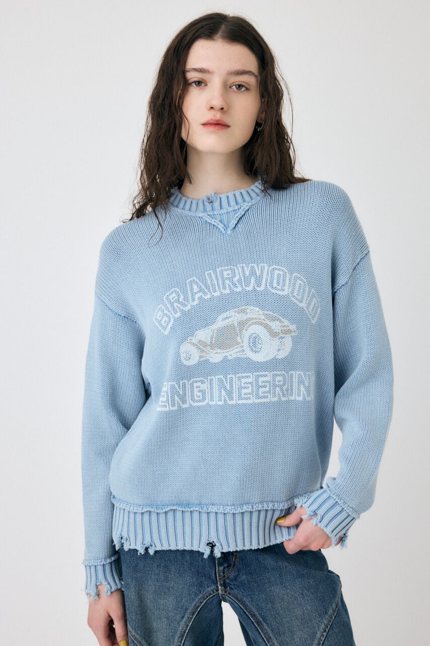 MOUSSY「VINTAGE LIKE PRINTED セーター」|ニット・セーター|