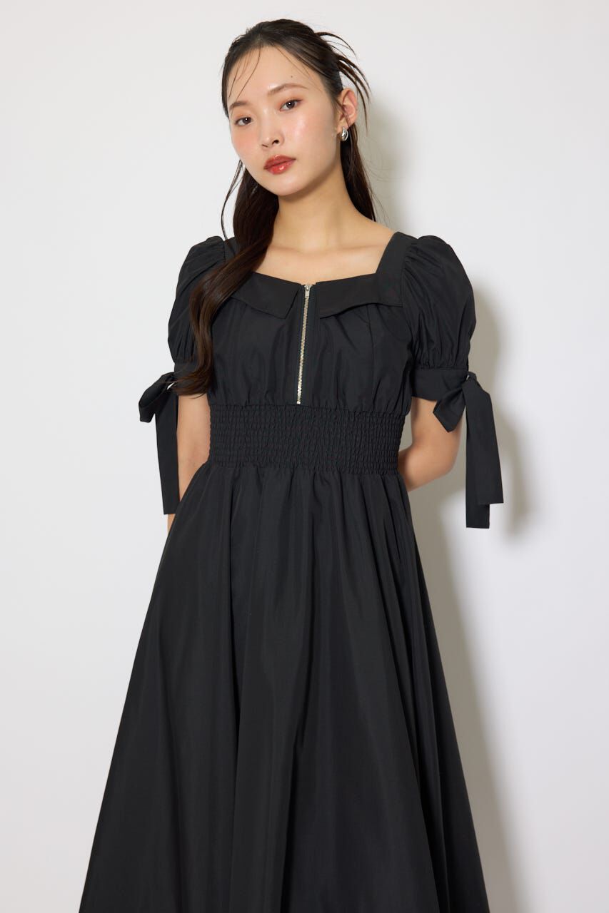 rienda「リボンスリーブフレアワンピース」|ワンピース|