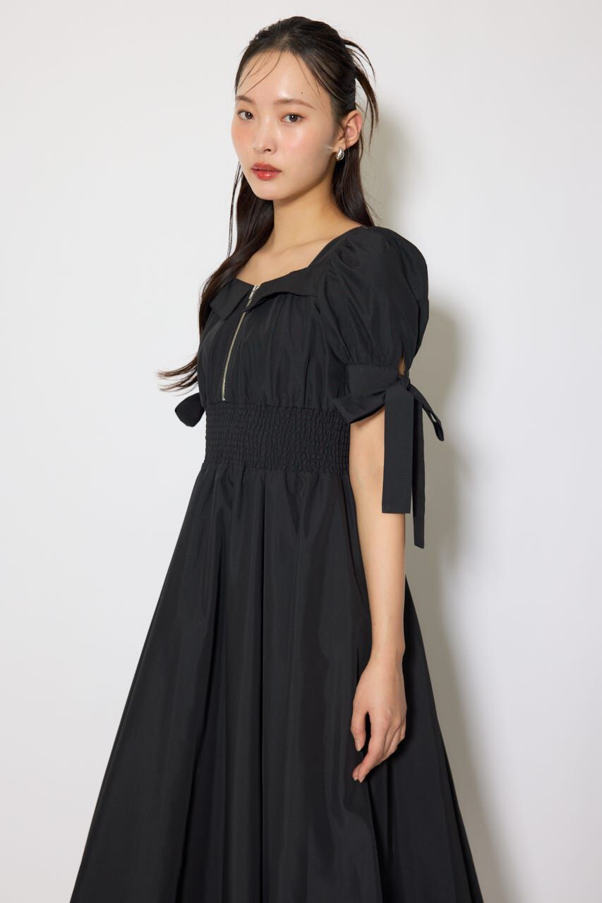 rienda「リボンスリーブフレアワンピース」|ワンピース|