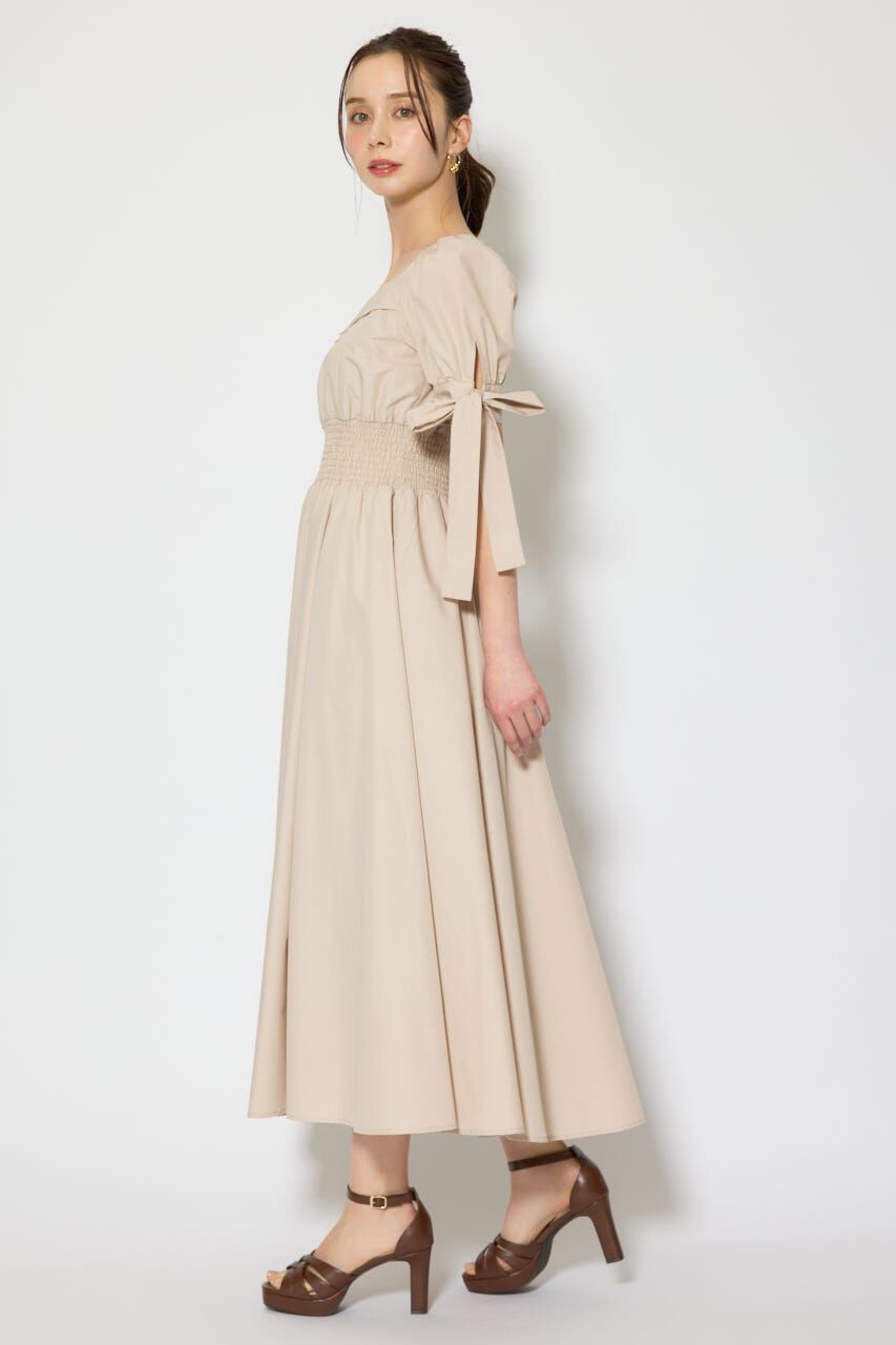 rienda「リボンスリーブフレアワンピース」|ワンピース|