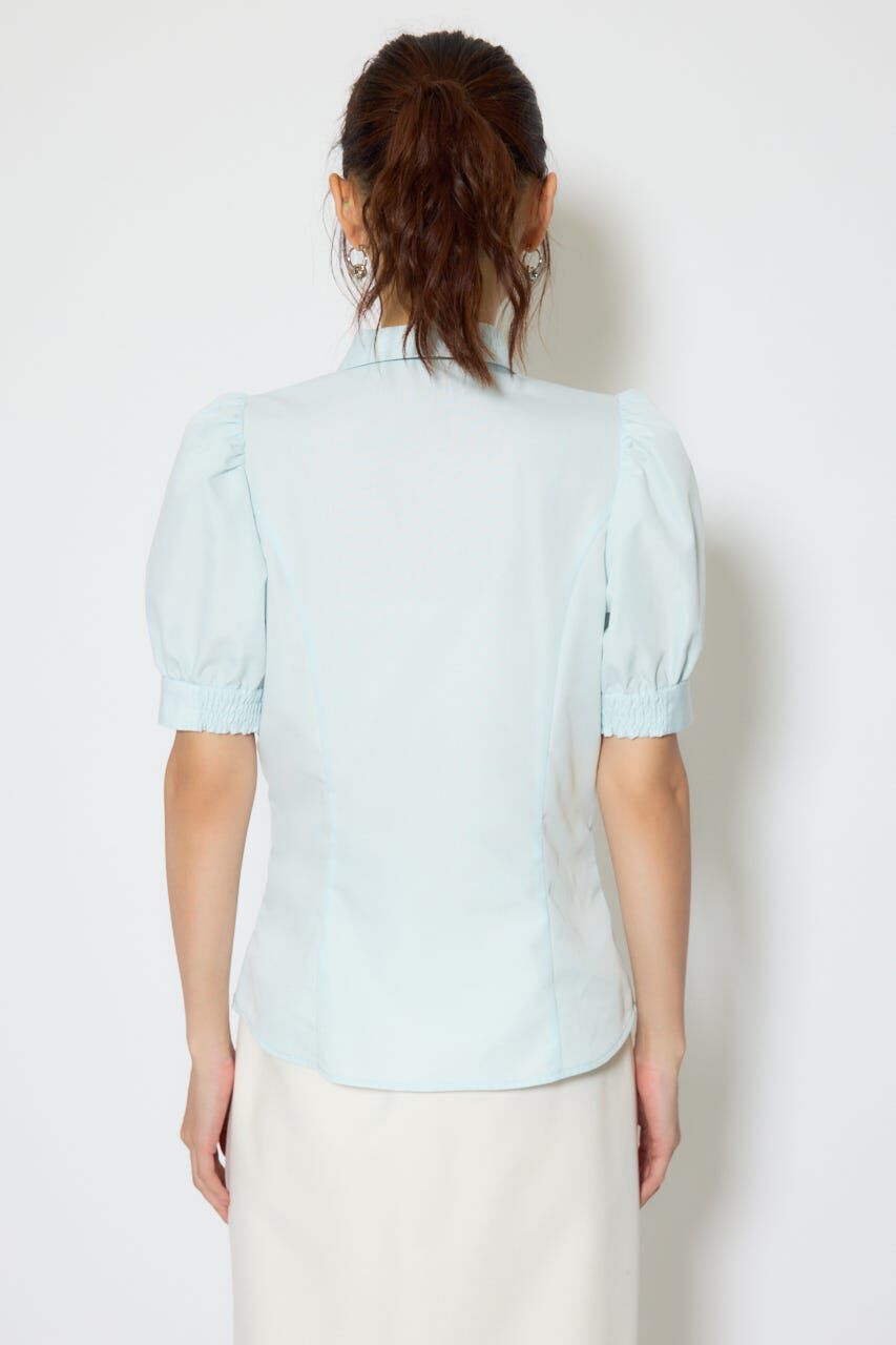 rienda「スカーフ付きハーフスリーブブラウス」|シャツ・ブラウス|