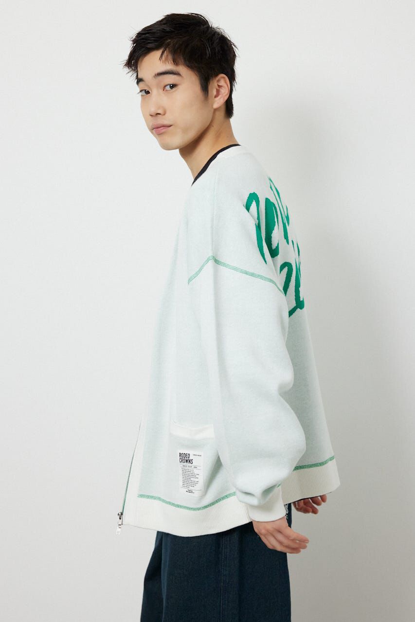 RODEO CROWNS「スウェットライクZIPカーディガン」|カーディガン|