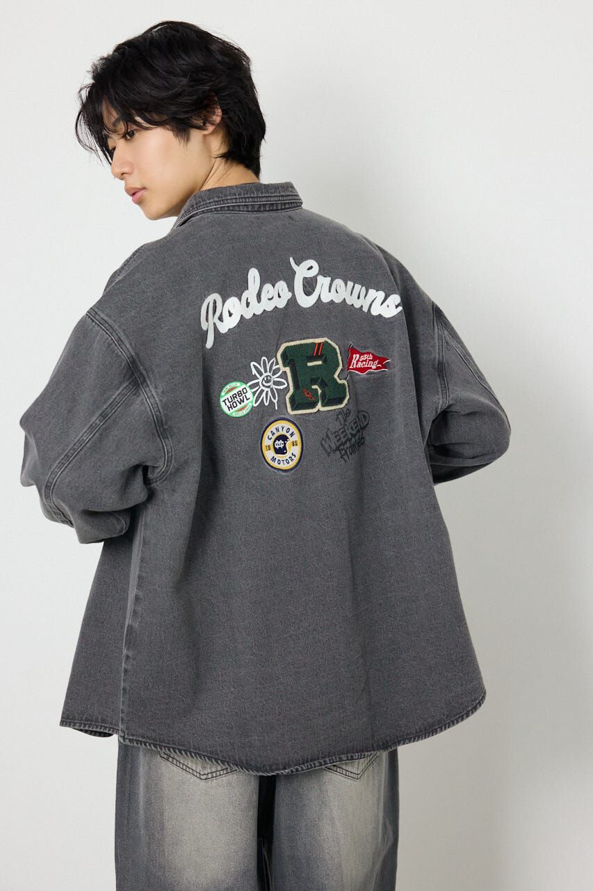 RODEO CROWNS「バラエティーデニムシャツ」|シャツ・ブラウス|BLK