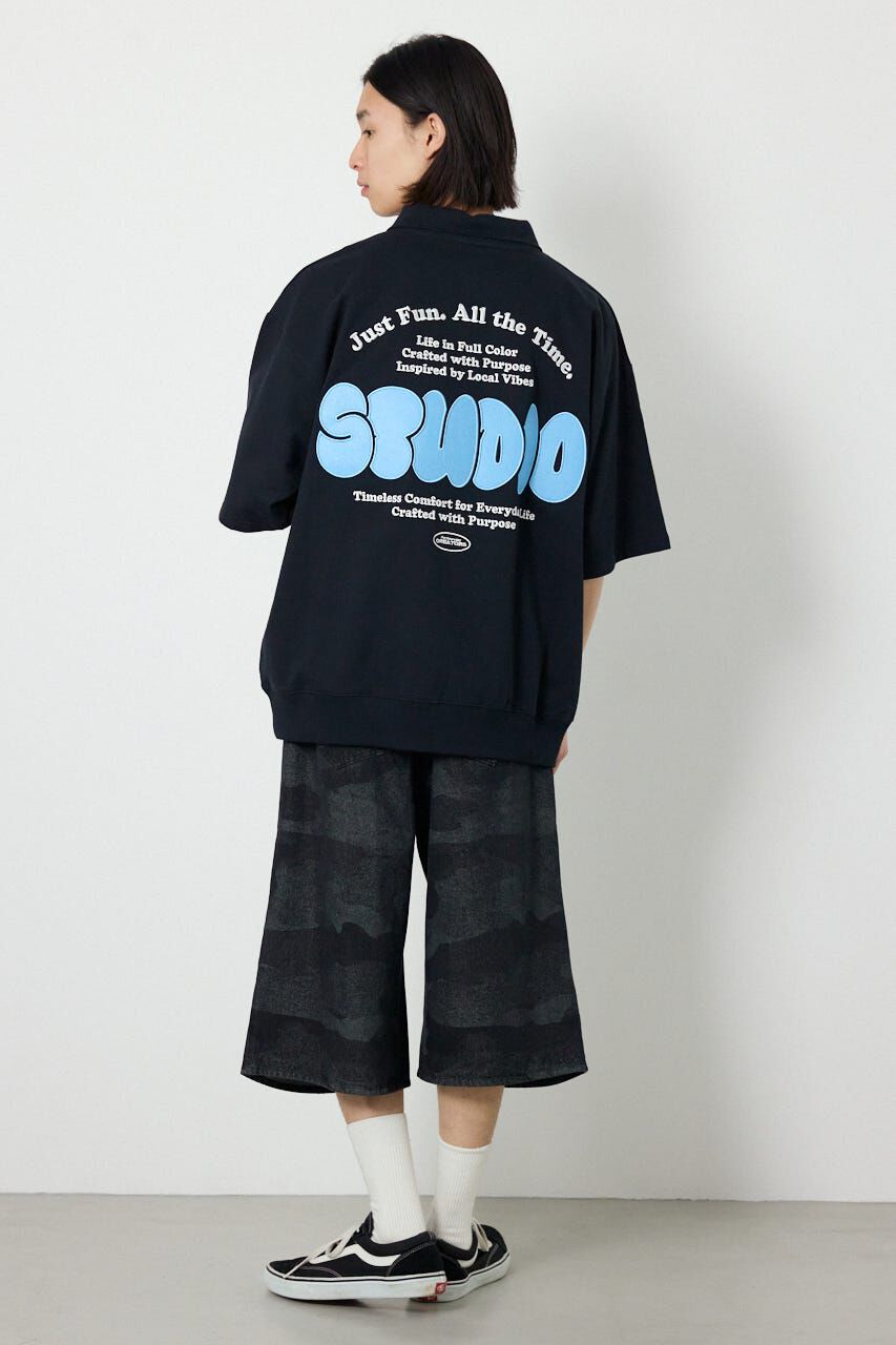 RODEO CROWNS「ライトスウェットZIPポロシャツ」|Tシャツ・カットソー|