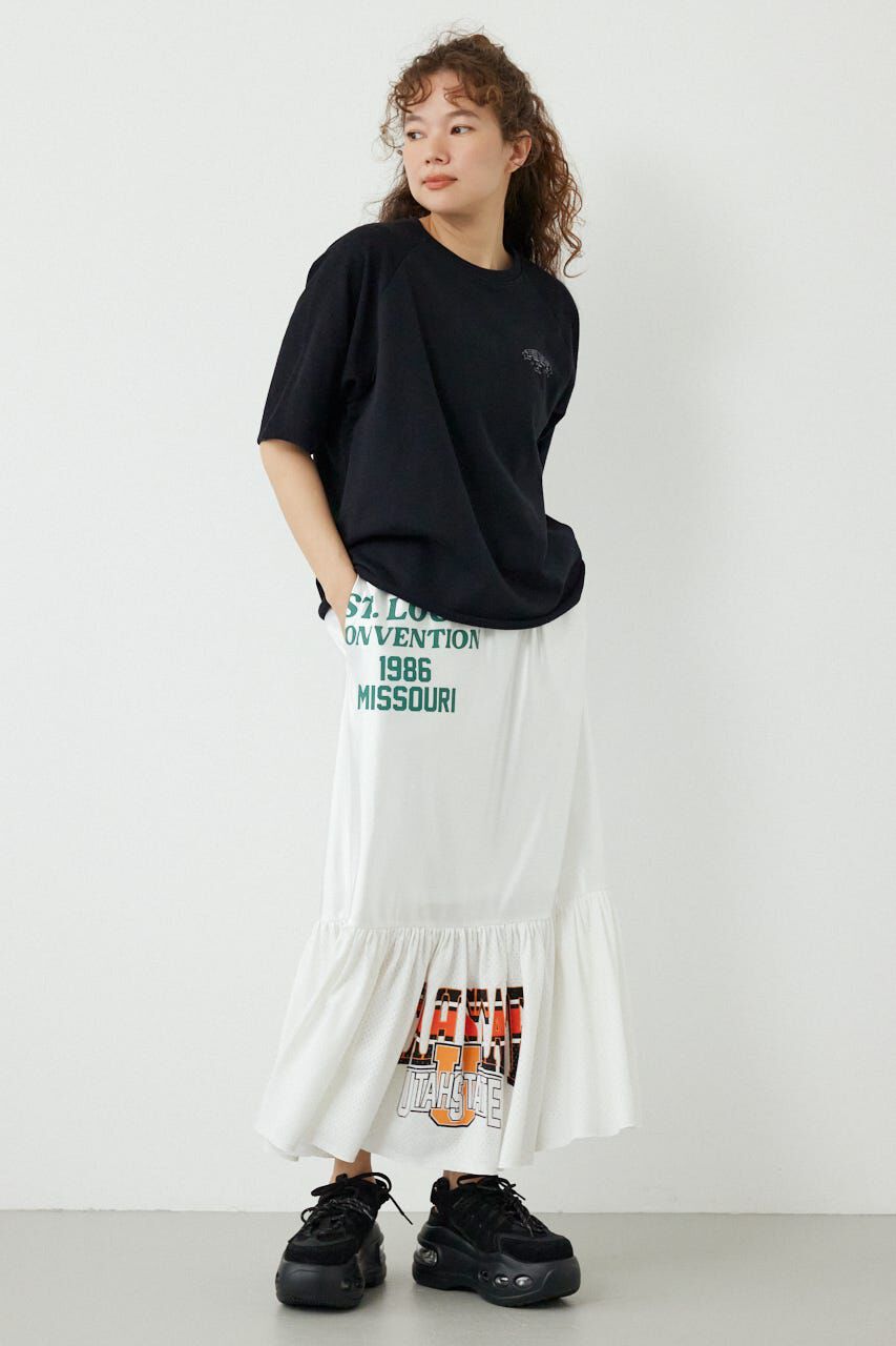 RODEO CROWNS「＜WEB先行アイテム＞リメイク GAMEティアードスカート」|スカート|