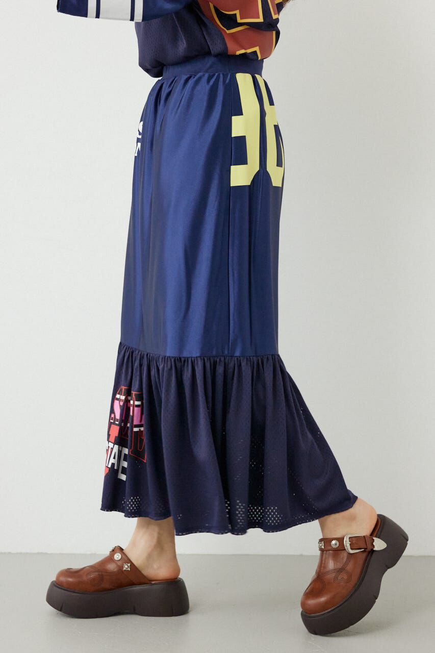 RODEO CROWNS「＜WEB先行アイテム＞リメイク GAMEティアードスカート」|スカート|