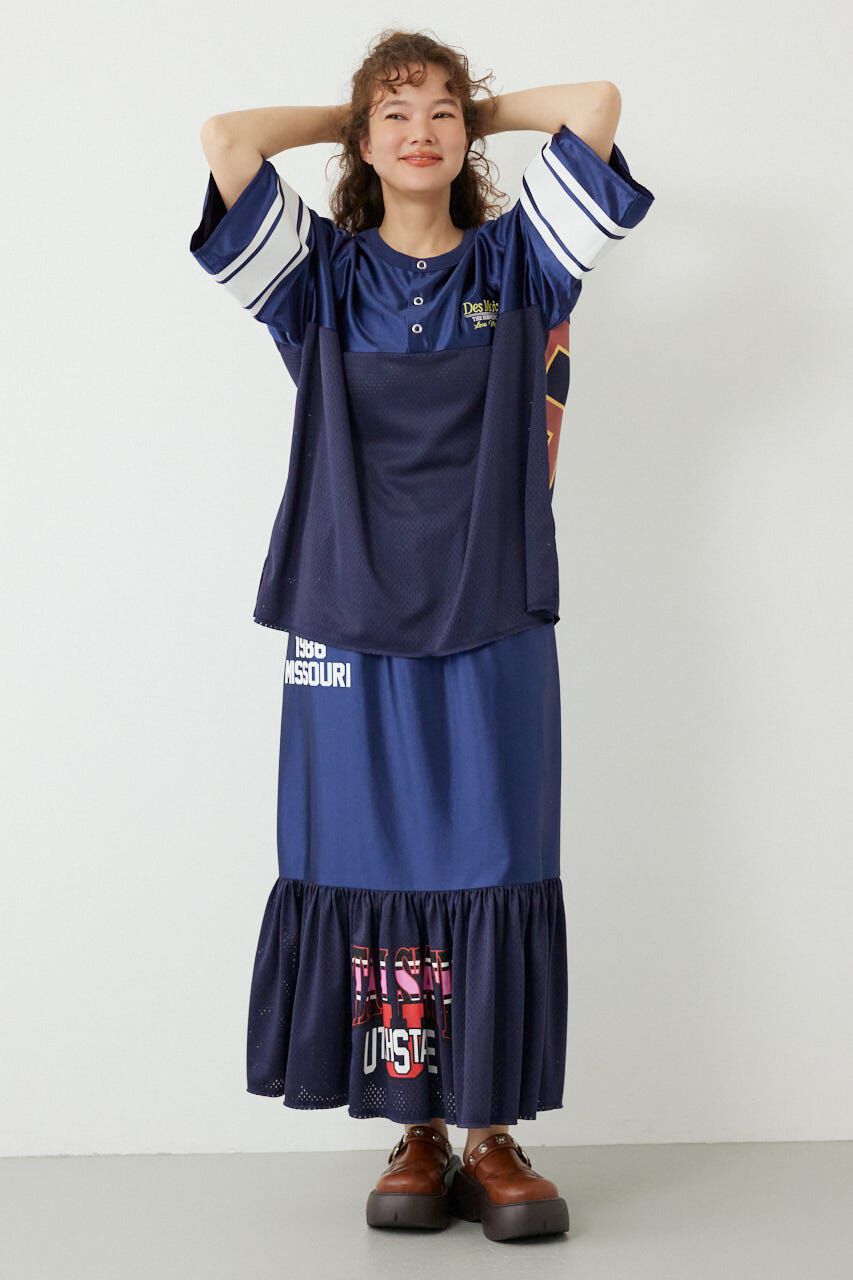 RODEO CROWNS「＜WEB先行アイテム＞リメイク GAMEティアードスカート」|スカート|