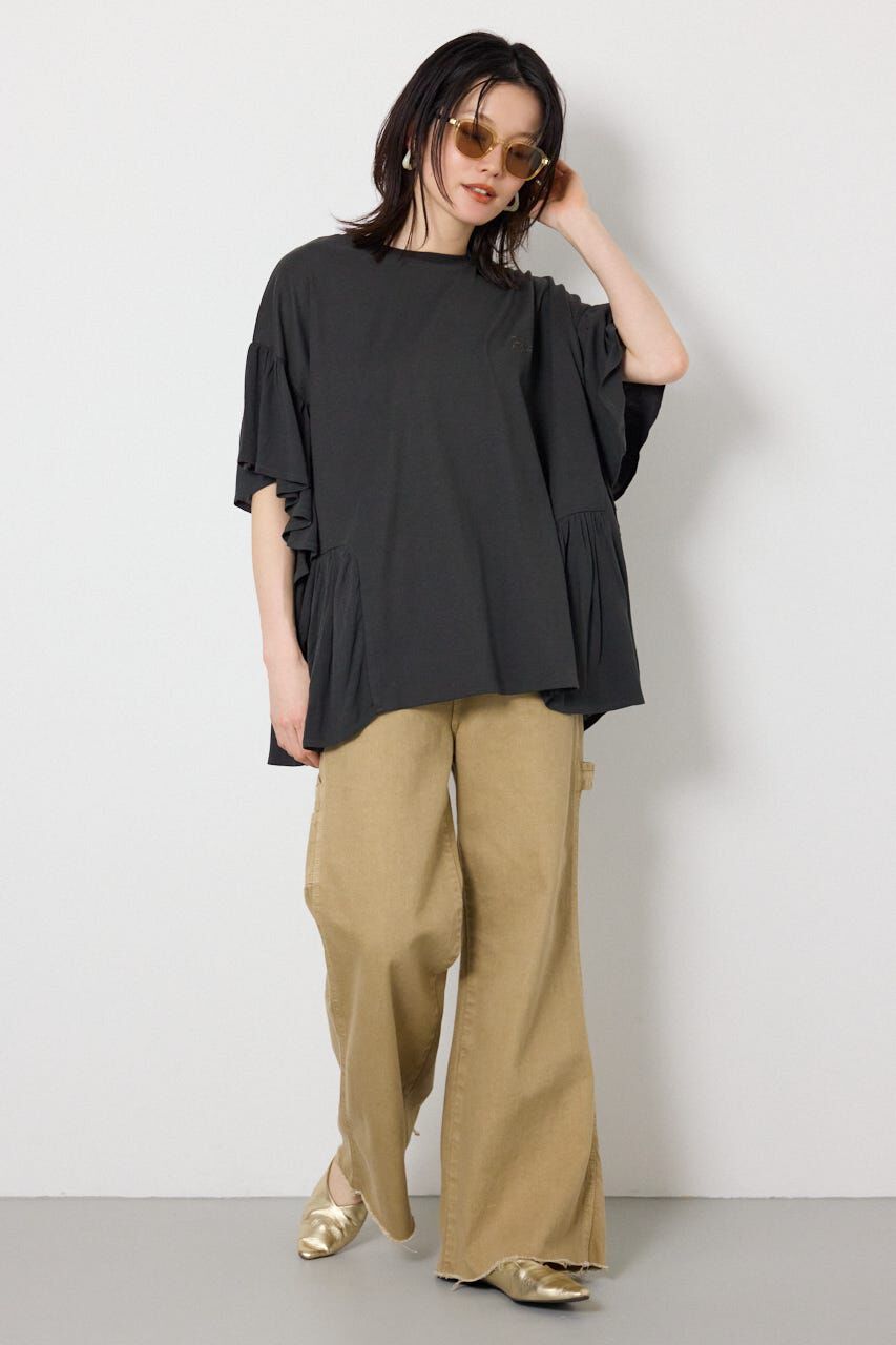 RODEO CROWNS「＜WEB先行アイテム＞レーヨンクレープドッキングフリルトップス」|その他|