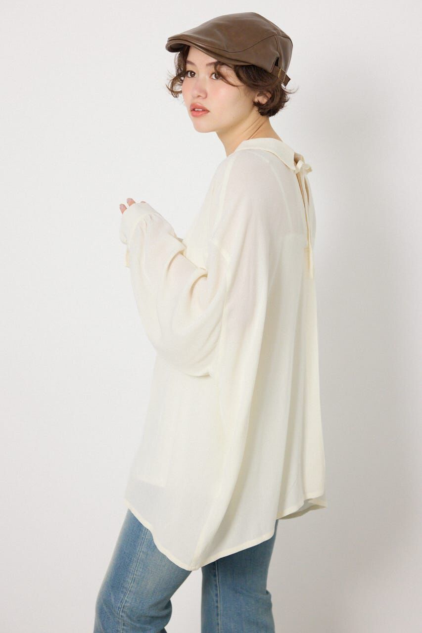 RODEO CROWNS「＜WEB先行アイテム＞レーヨンクレープ2WAYシャツ」|シャツ・ブラウス|