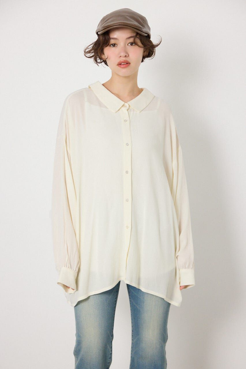 RODEO CROWNS「＜WEB先行アイテム＞レーヨンクレープ2WAYシャツ」|シャツ・ブラウス|