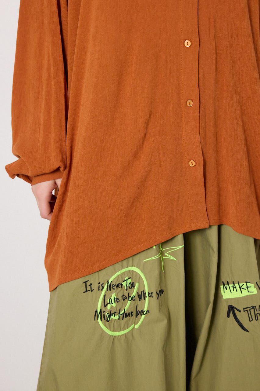 RODEO CROWNS「＜WEB先行アイテム＞レーヨンクレープ2WAYシャツ」|シャツ・ブラウス|