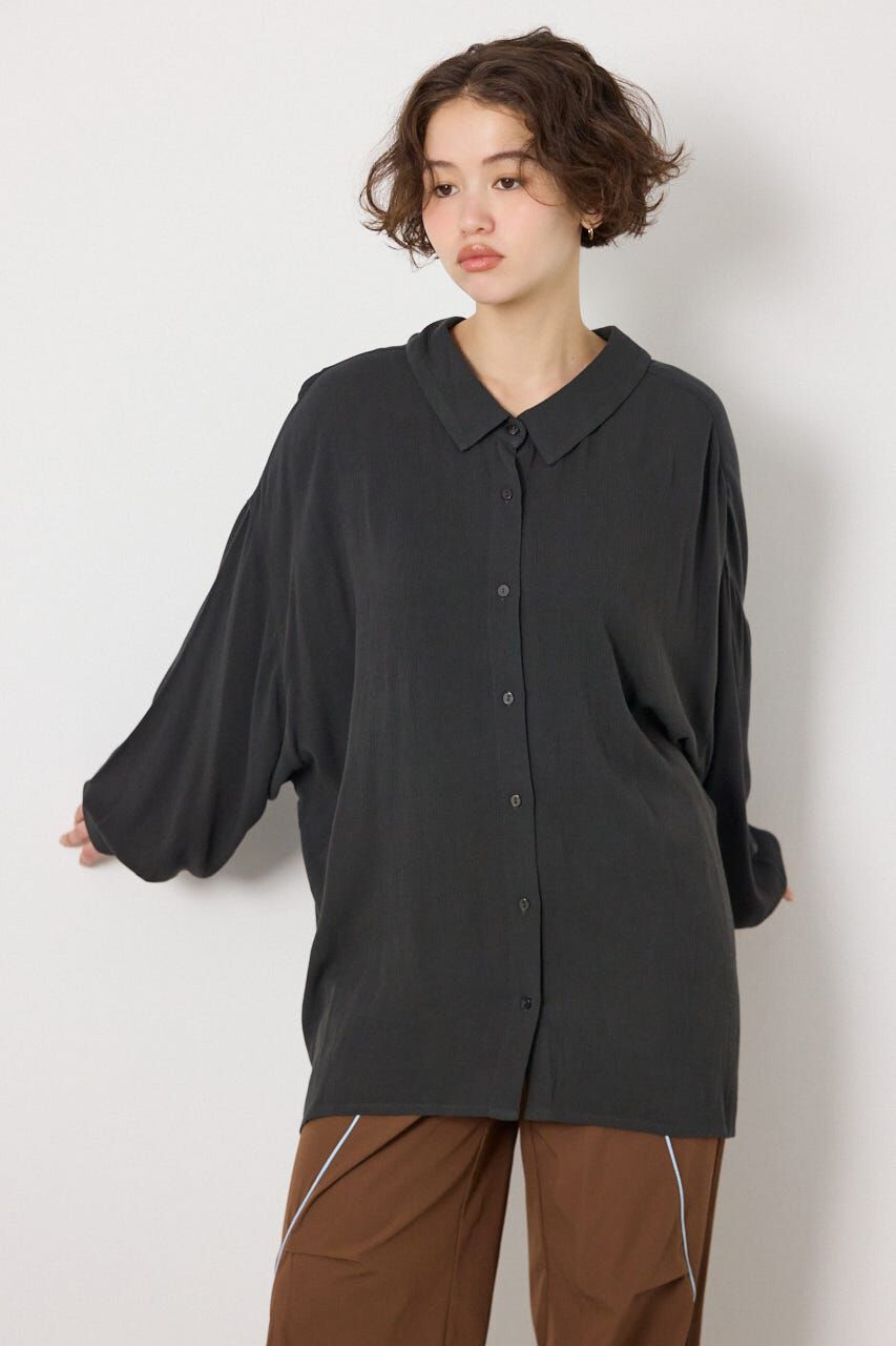 RODEO CROWNS「＜WEB先行アイテム＞レーヨンクレープ2WAYシャツ」|シャツ・ブラウス|C.GRY