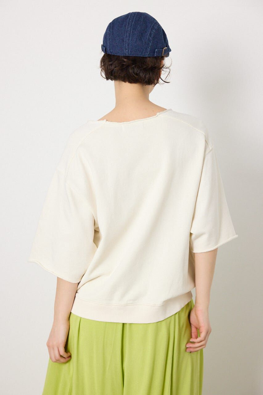 RODEO CROWNS「＜WEB先行アイテム＞切替カレッジ半袖スウェット」|Tシャツ・カットソー|