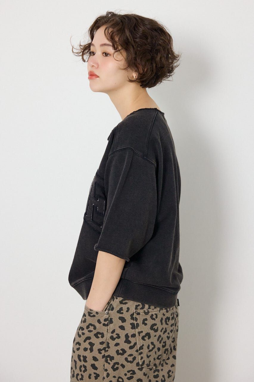 RODEO CROWNS「＜WEB先行アイテム＞切替カレッジ半袖スウェット」|Tシャツ・カットソー|